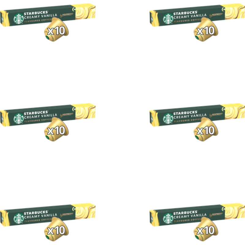 Starbucks Nespresso creamy vanilla capsules 6-pack