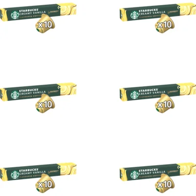 Starbucks Nespresso creamy vanilla capsules 6-pack