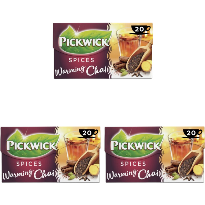 Pickwick Spices warming chai 3-pack