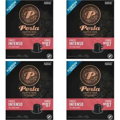 Perla Superiore Finest intenso lungo capsules 4-pack