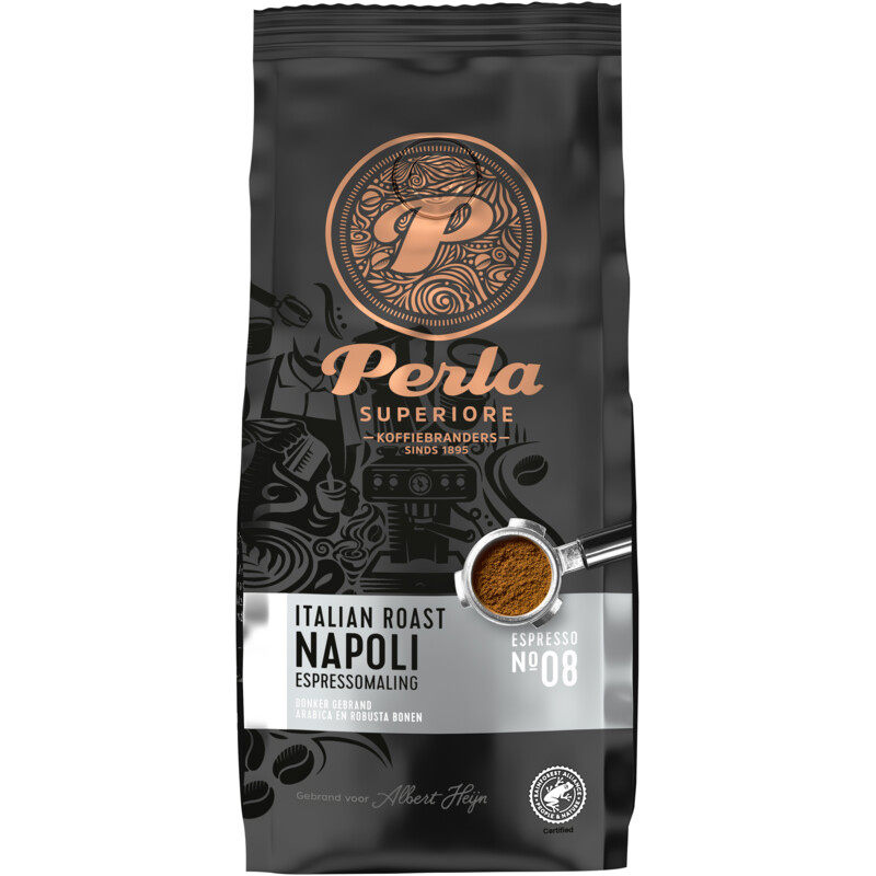 Perla Superiore Italian roast Napoli espressomaling