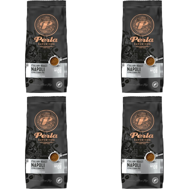Perla Superiore Italian Napoli espressomalin 4-pack