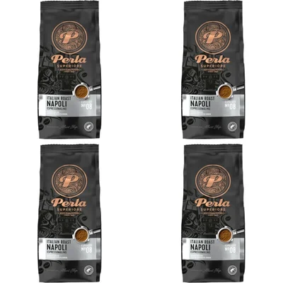 Perla Superiore Italian Napoli espressomalin 4-pack