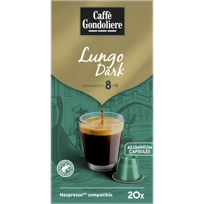 Caffè Gondoliere Lungo dark capsules
