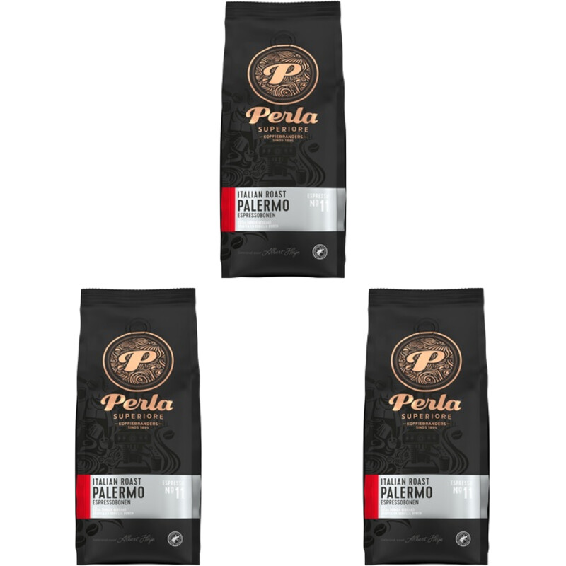 Perla Superiore Italian Palermo espressobonen 3-pack