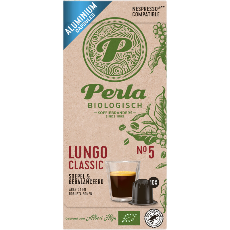 Perla Biologisch Lungo classic capsules