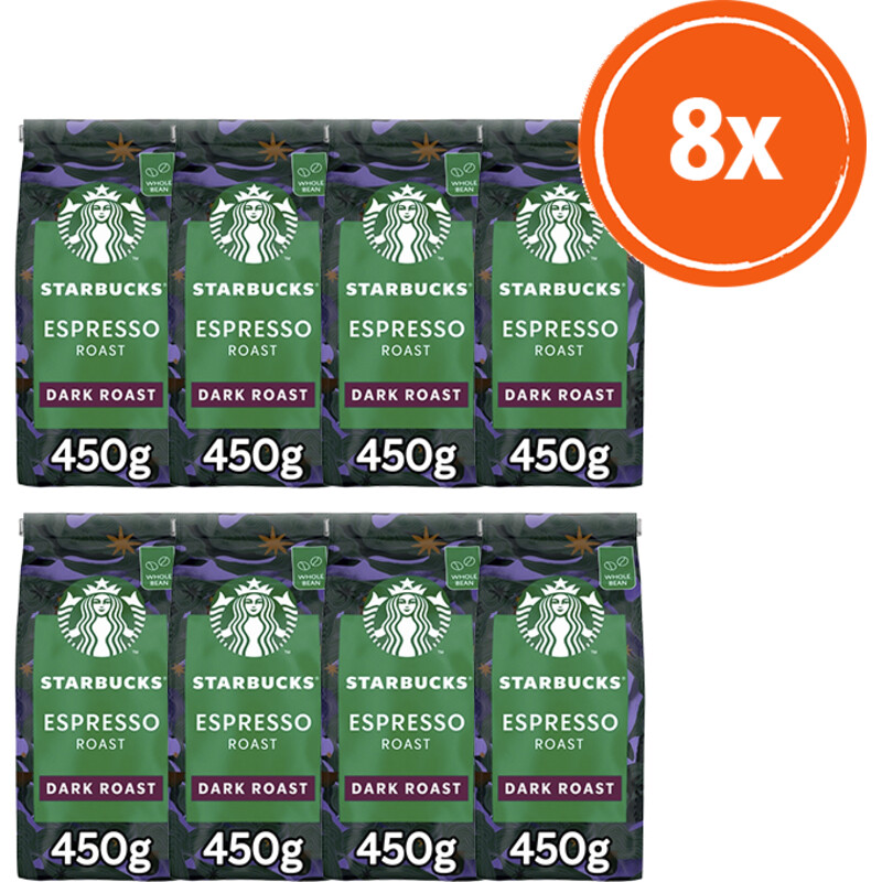 Starbucks Espresso dark roast koffiebonen 8-pack