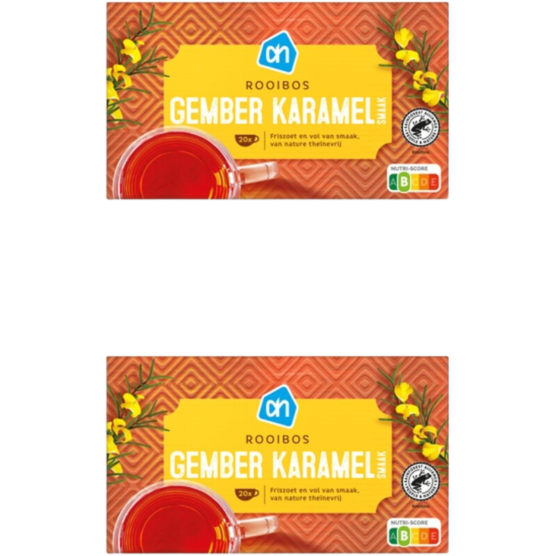AH Rooibos karamel gember 2-pack