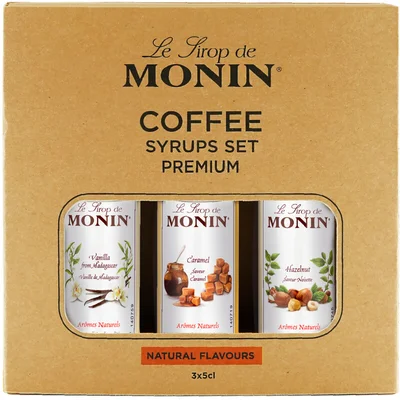 Monin Coffee syrups set premium