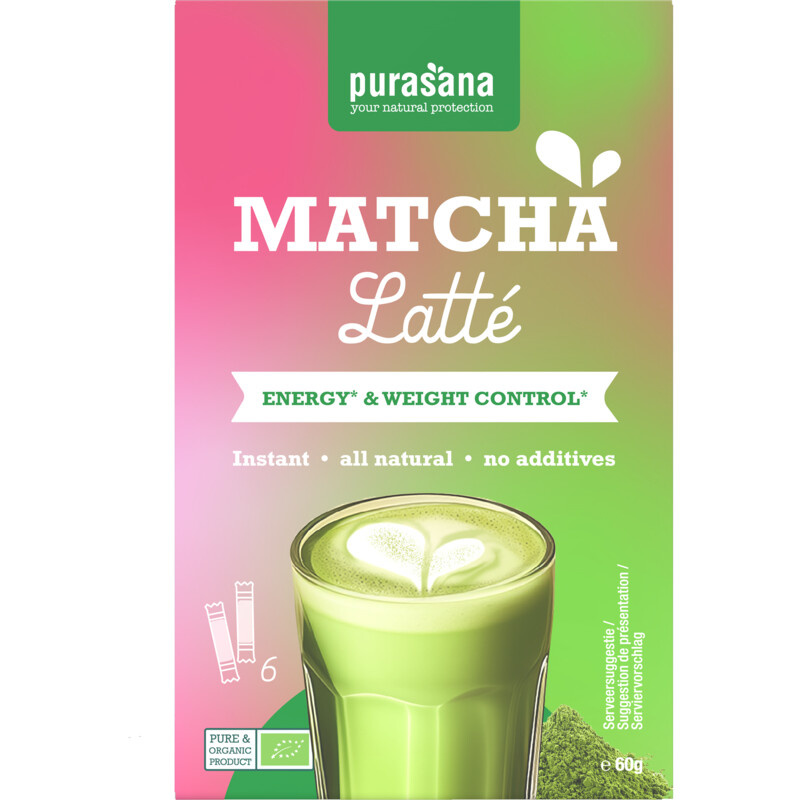 Purasana Matcha latté oploskoffie