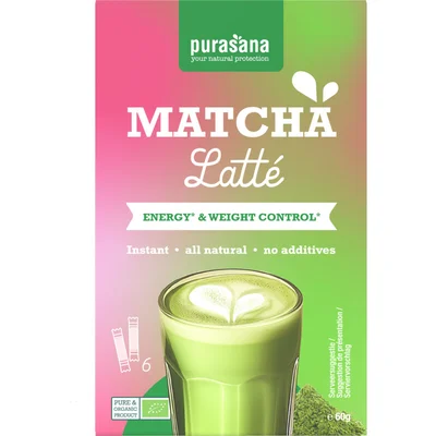 Purasana Matcha latté oploskoffie