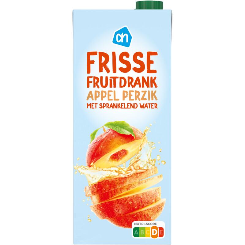 AH Frisse fruitdrank appel perzik