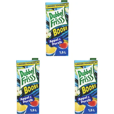 DubbelFrisss Boost Appel-Perzik 3-pack