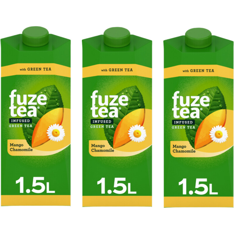 Fuze Tea Green Ice Tea Mango Chamomile 3-pack