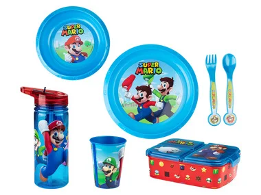 Nintendo Kinderservies, drinkfles of lunchbox