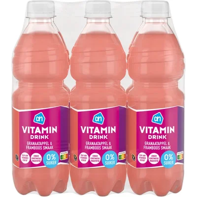 AH Vitamin drink granaatappel 0% 6-pack