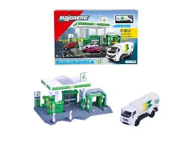 Majorette Tankstation met tankwagen