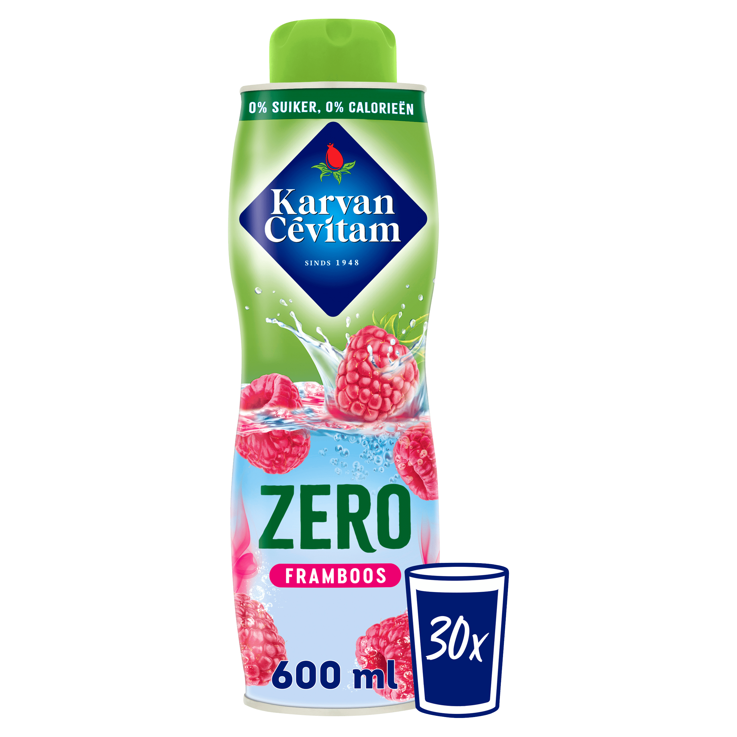 Karvan Cévitam Zero framboos siroop