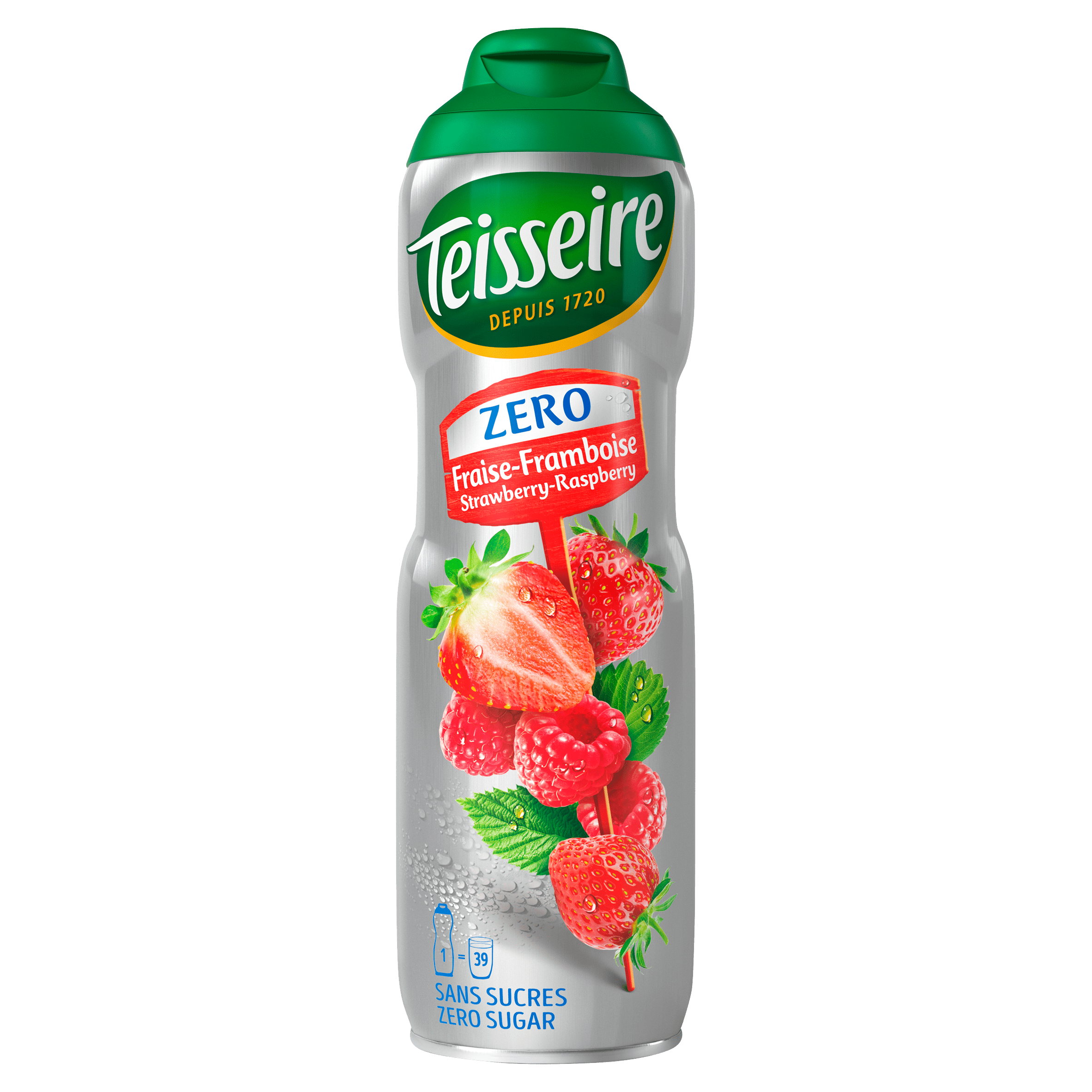 Teisseire Zero aardbei framboos siroop