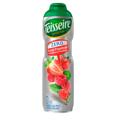 Teisseire Zero aardbei framboos siroop