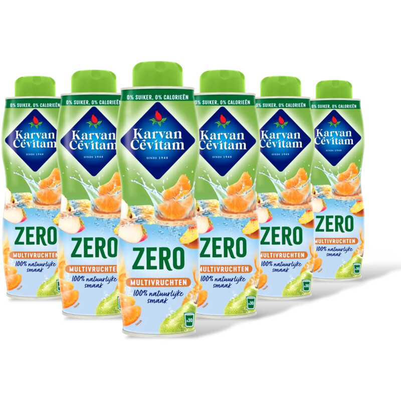 Karvan Cévitam Zero multivruchten siroop 6-pack