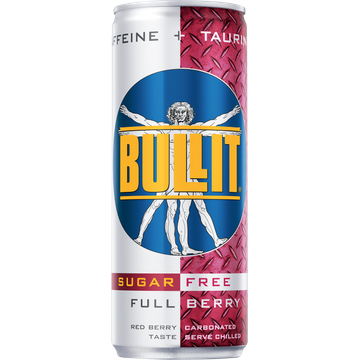 Bullit Energy drink suikervrij rode bessen