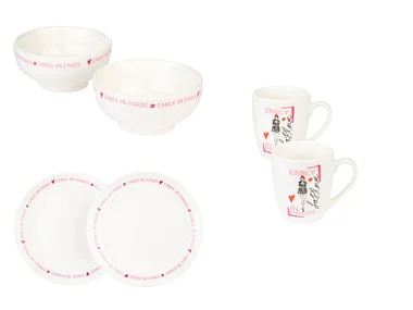 Kommen, mokken of borden Emily in Paris