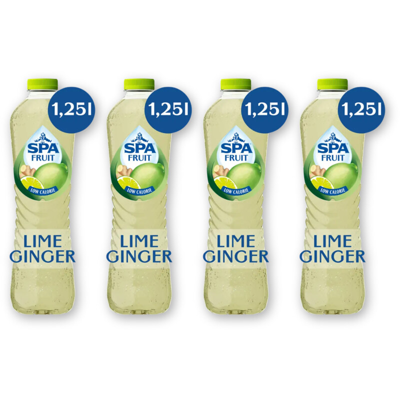 Spa Fruit lime ginger 4-pack