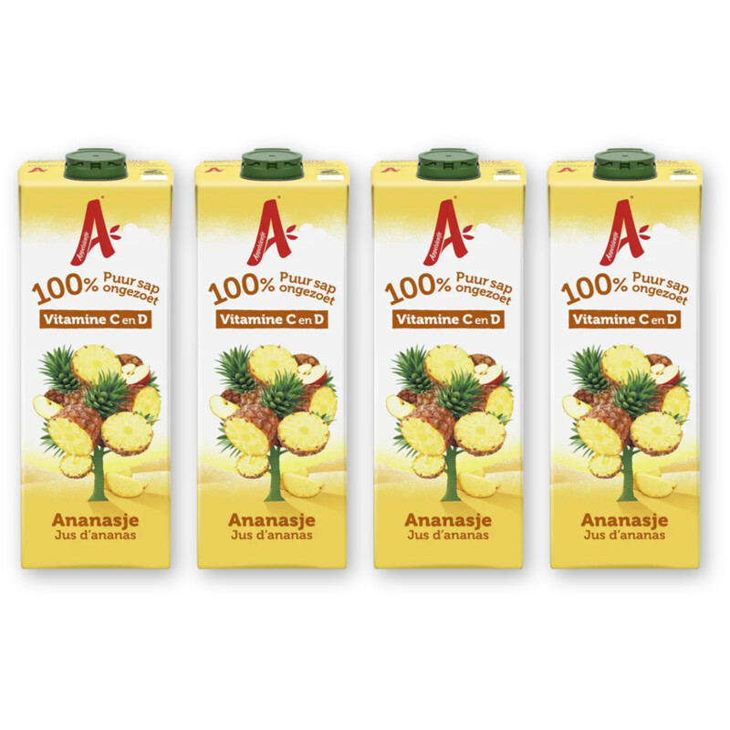 Appelsientje Ananasje 100% puur sap 4-pack