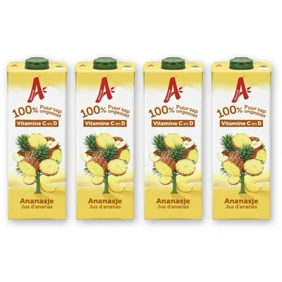 Appelsientje Ananasje 100% puur sap 4-pack