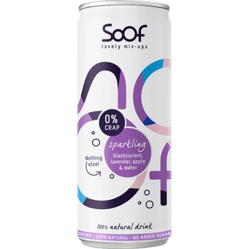 Soof Sparkling blackcurrant, lavender & apple