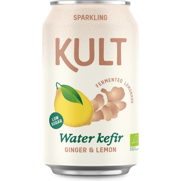 Kult Water kefir ginger & lemon
