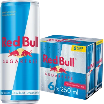 Red Bull Energy drink suikervrij 6-pack voordeel