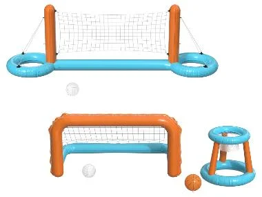 CRIVIT Opblaasbaar volleybalnet of doel en korfset
