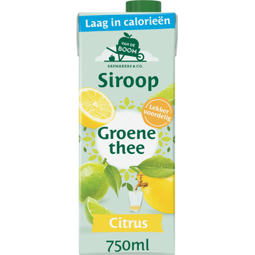 Van de Boom Groene thee citrus siroop