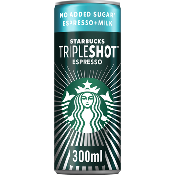 Starbucks Tripleshot espresso no added sugar