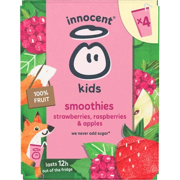 innocent Kids strawberry raspberry 4-pack