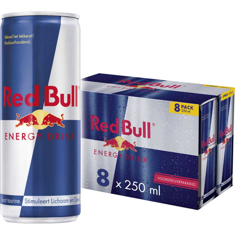 Red Bull Energy drink 8-pack voordeelverpakking