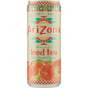Arizona Iced tea with peach flavour
