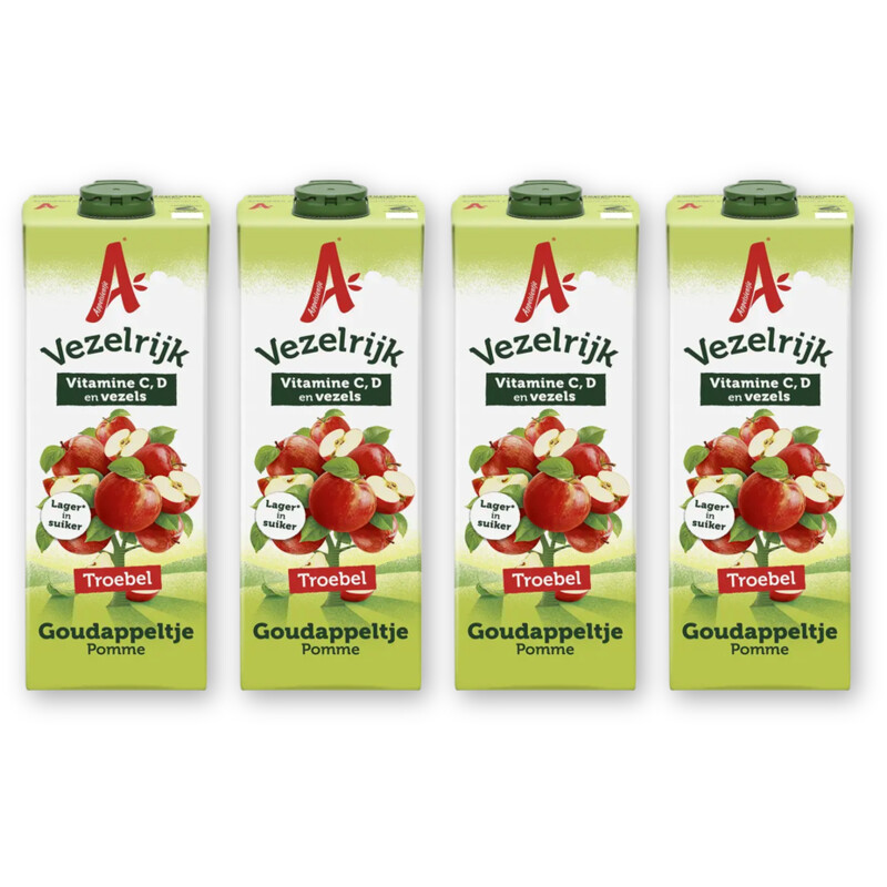 Appelsientje Goudappeltje troebel 4-pack