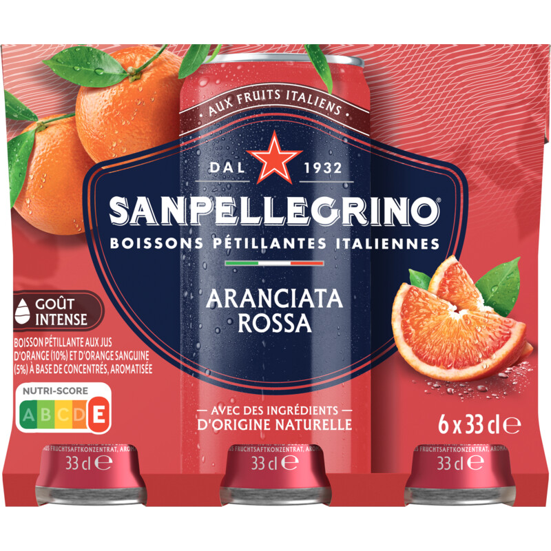 S. Pellegrino Aranciata rossa 6-pack