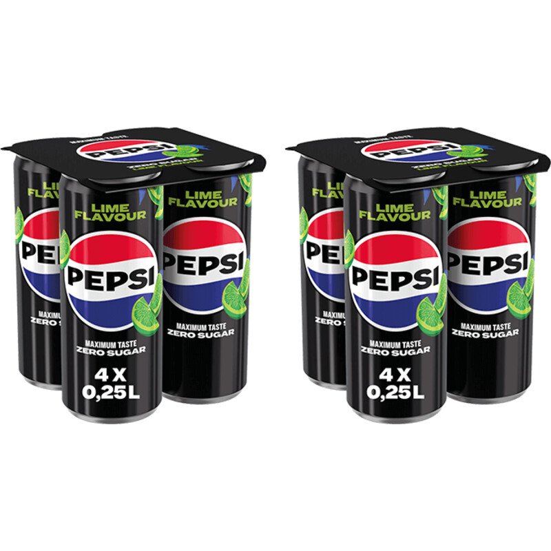 Pepsi Zero sugar lime 8-pack