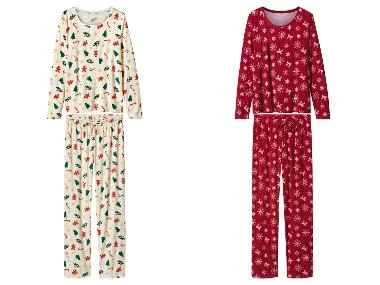 esmara® Velours dames kerstpyjama