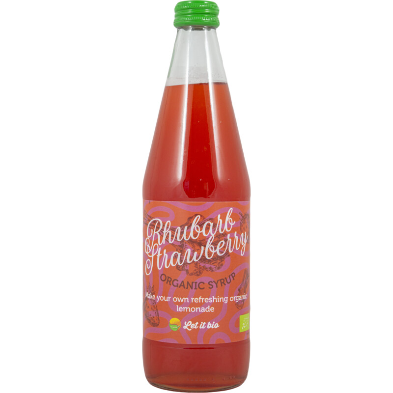 Let it Bio Rabarber aardbei siroop