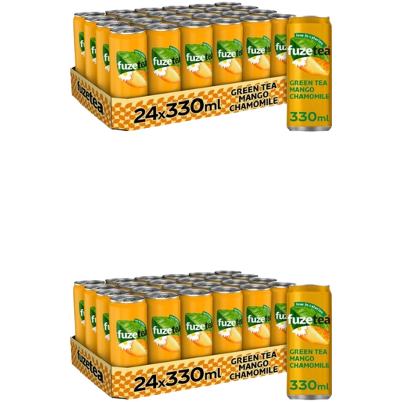 Fuze Tea Green tea mango chamomile 48-pack