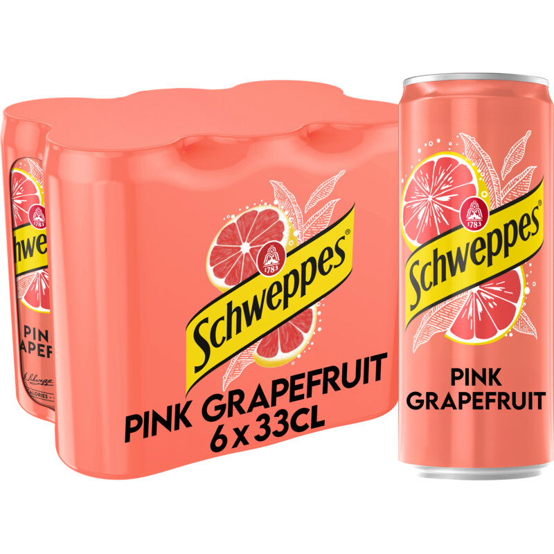 Schweppes Pink grapefruit 6-pack