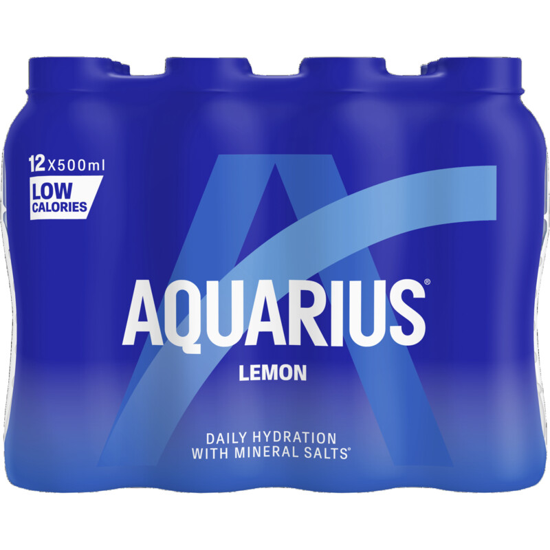 Aquarius Daily hydration lemon 12-pack