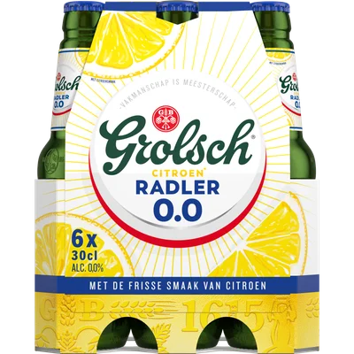 Grolsch Radler citroen alcoholvrij 0.0 6-pack