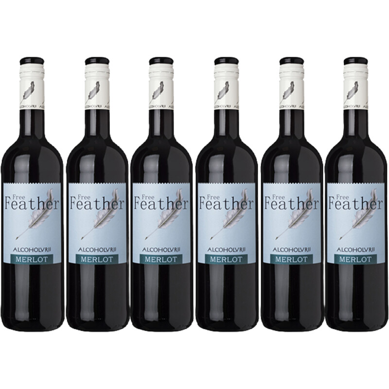 Free Feather Merlot Alcoholvrij 6-pack