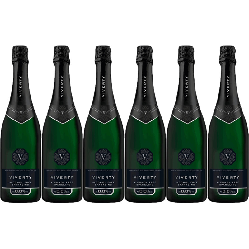 Viverty Sparkling wit alcoholvrij 6-pack